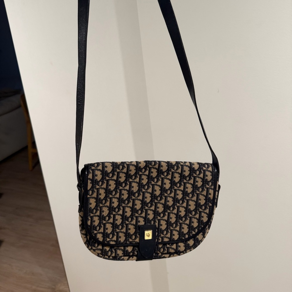 Vintage Dior Monogram Crossbody Bag